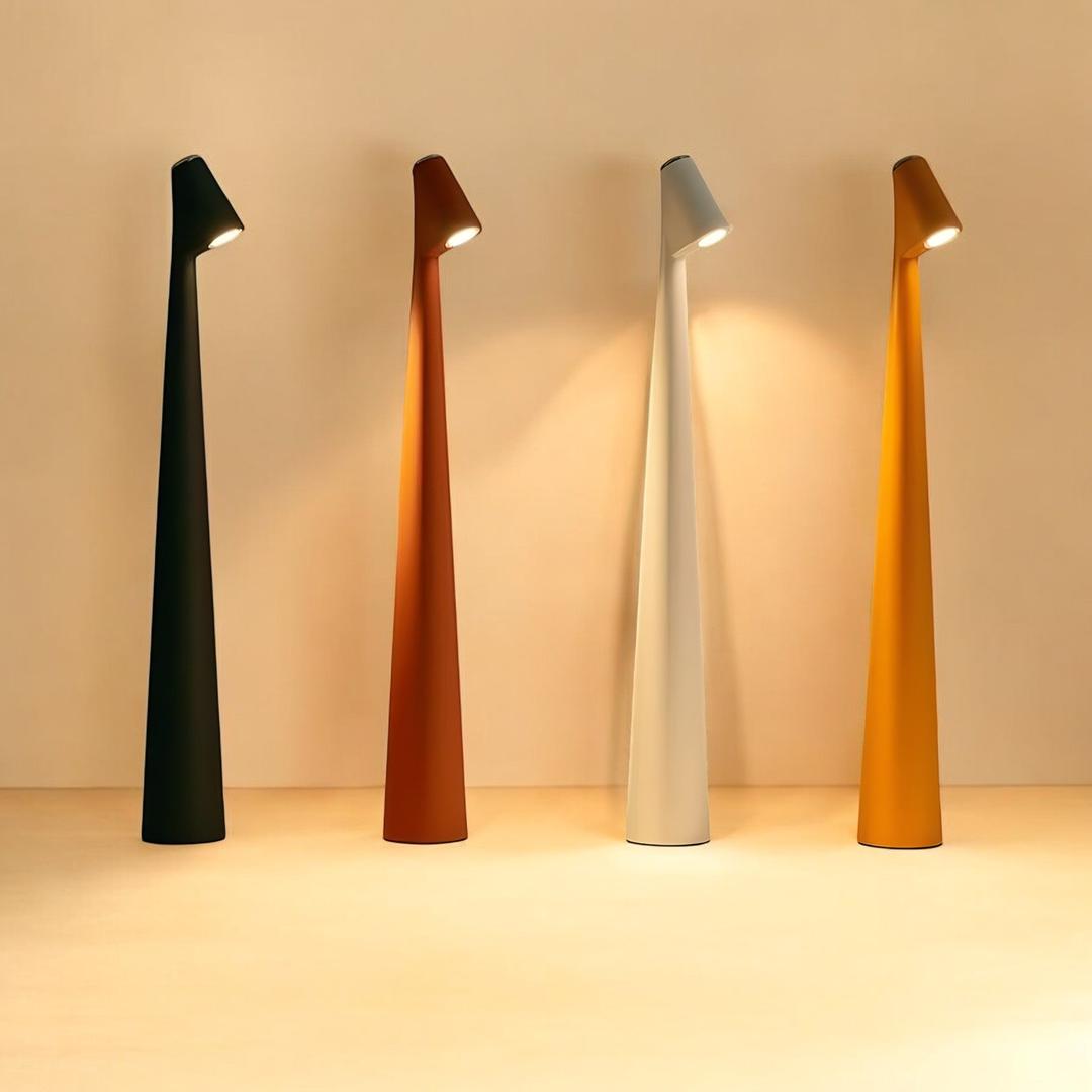 Lámpara de Mesa LED Escandinava Inalámbrica de Metal | Diseño Moderno