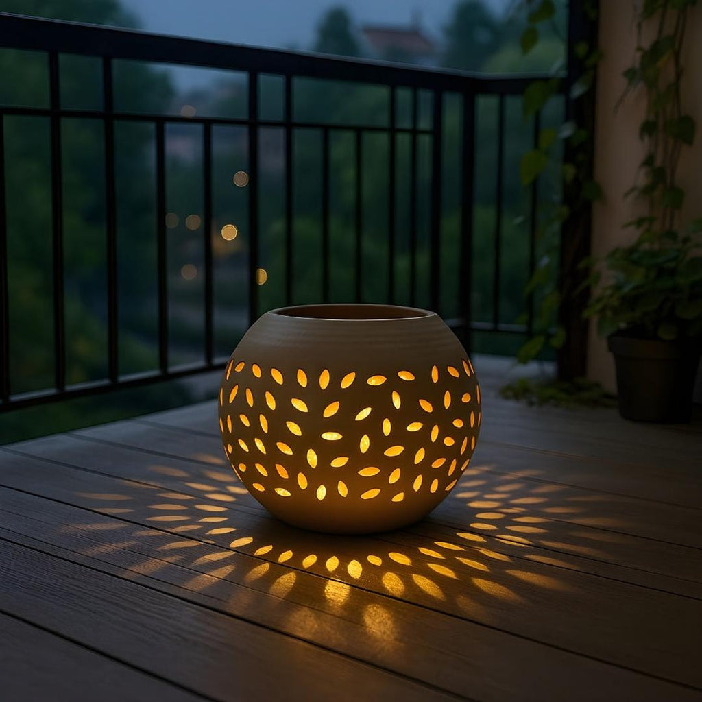 Lámpara Solar de Jardín con Puntos de Luz | Para Exterior