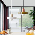 Lámpara Colgante De Vidrio | Altura Ajustable