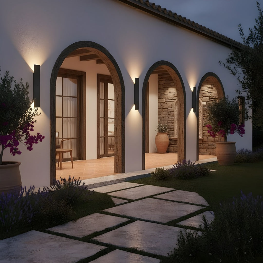 Aplique De Pared De Aluminio Moderno | Para Exteriores