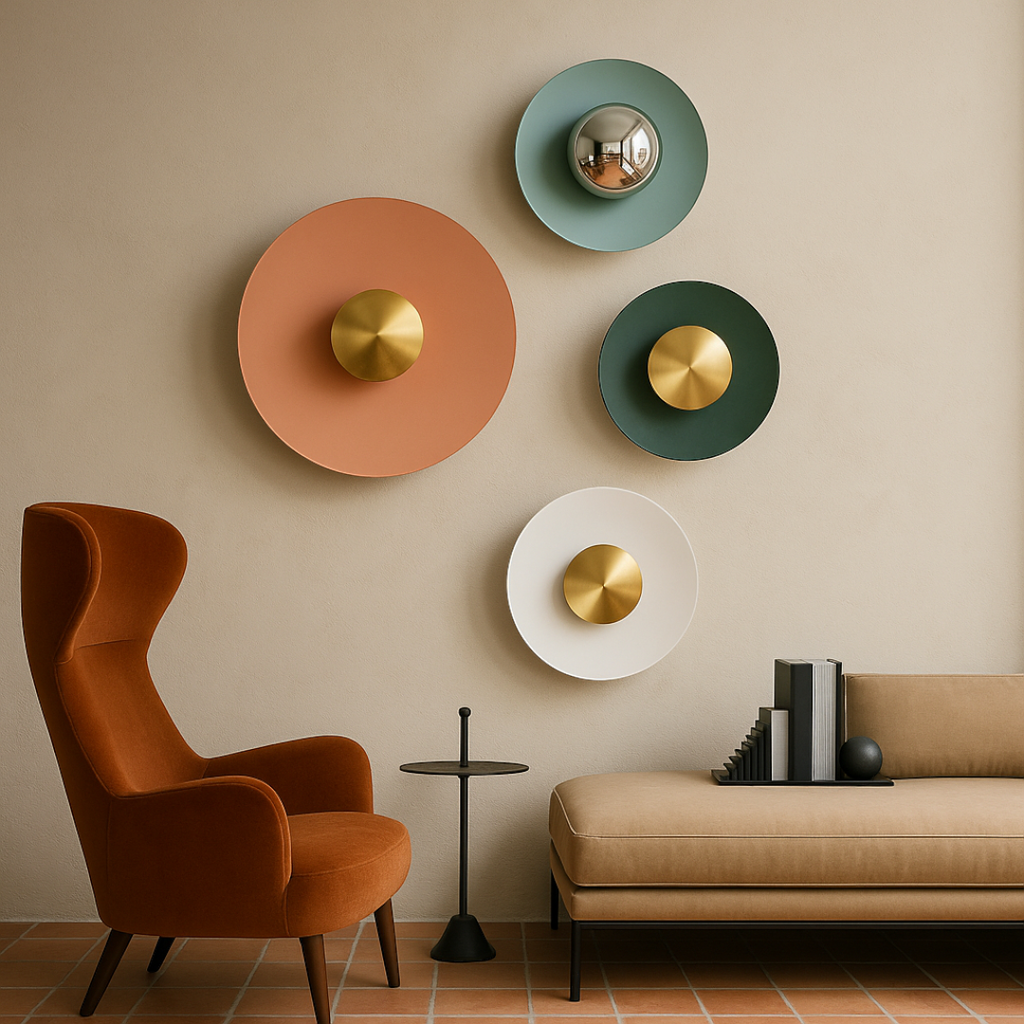 Lámpara De Pared Redonda Moderna | Luz Ajustable