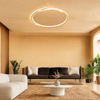 Lámpara de Techo LED Redonda de Hierro y Acrílico | Para Dormitorio