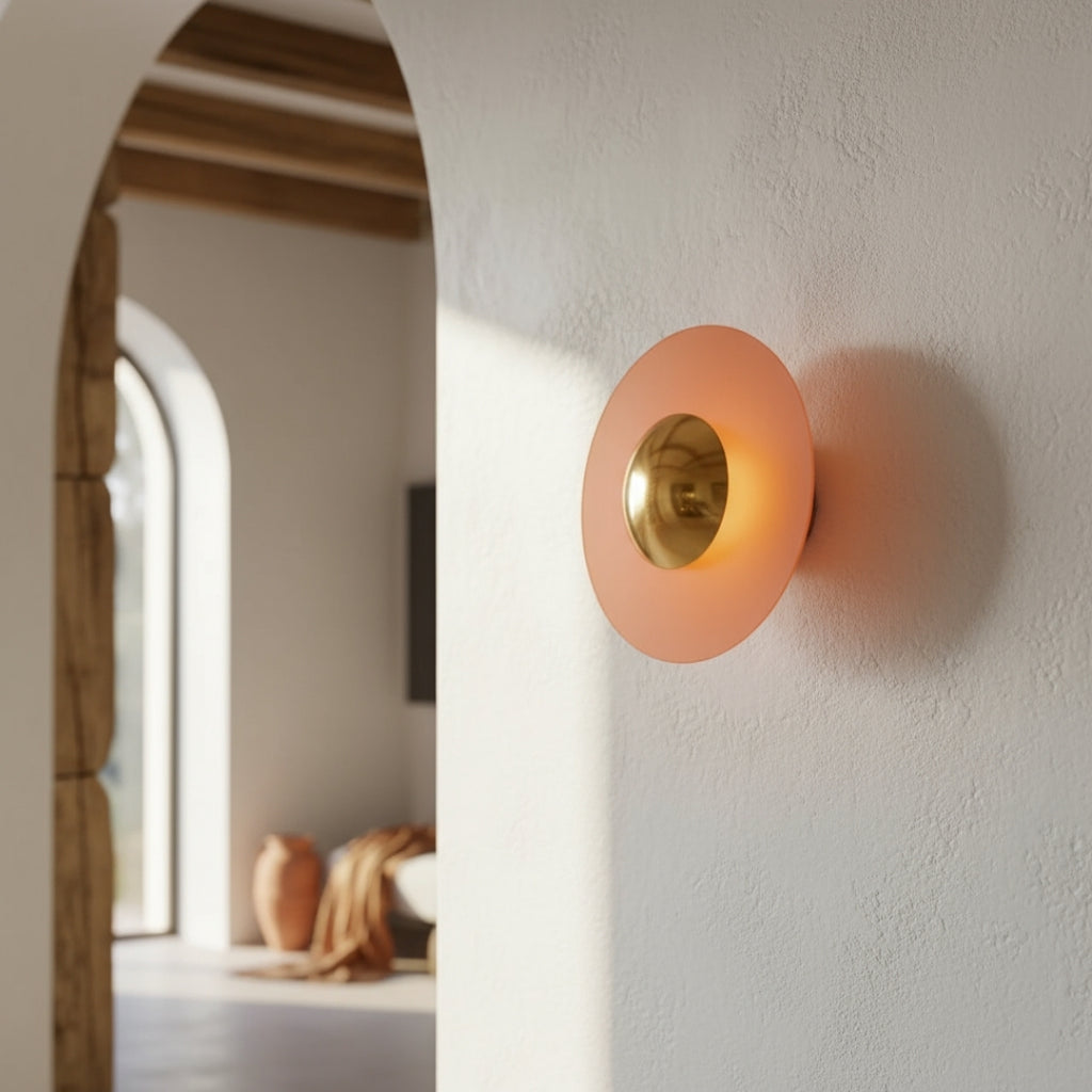 Lámpara De Pared Redonda Moderna | Luz Ajustable