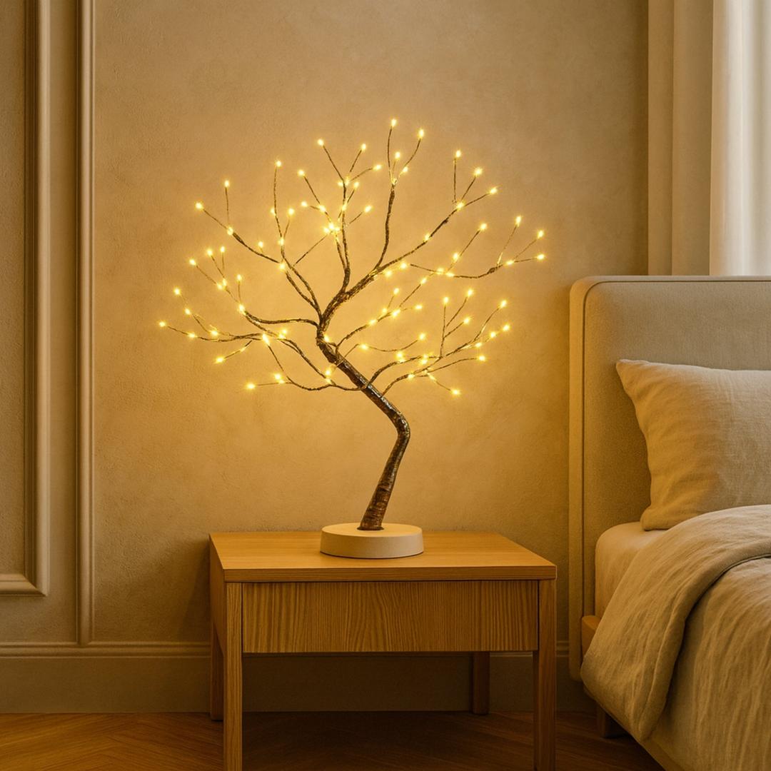 Lámpara de Mesa con Forma de Árbol y Ramas Ajustables | LED