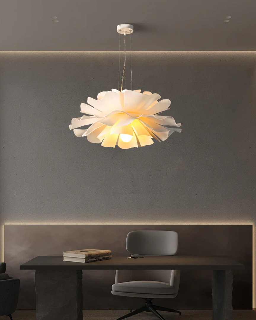 Lámpara Colgante Floral | Estilo Japandi