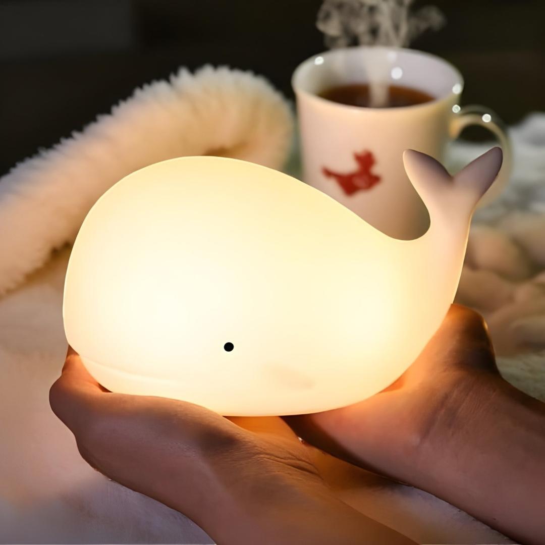 Lámpara Nocturna de Ballena Cambia Color | Moderna