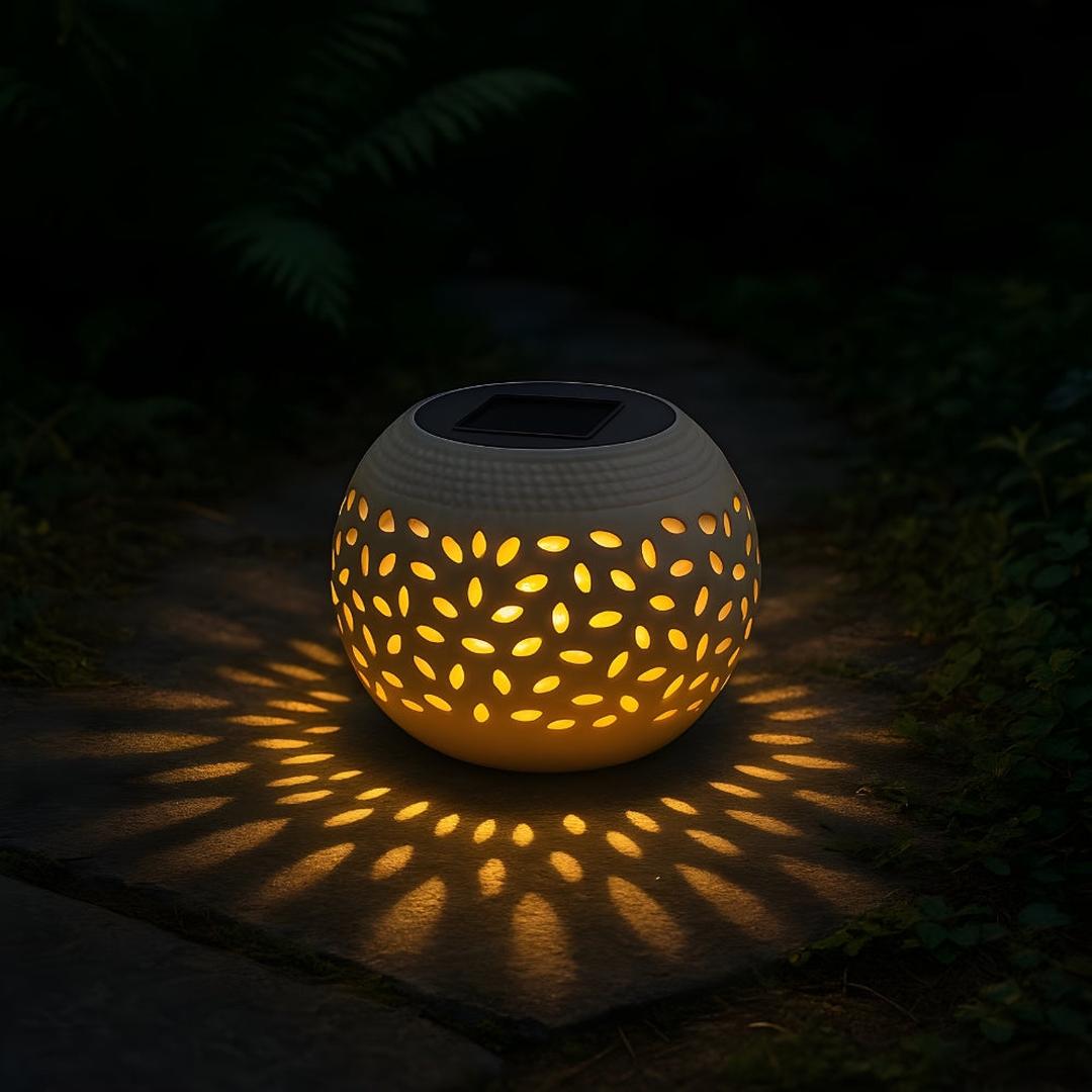 Lámpara Solar de Jardín con Puntos de Luz | Para Exterior