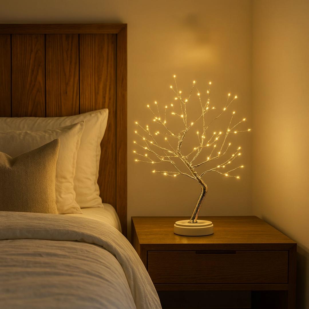 Lámpara de Mesa con Forma de Árbol y Ramas Ajustables | LED