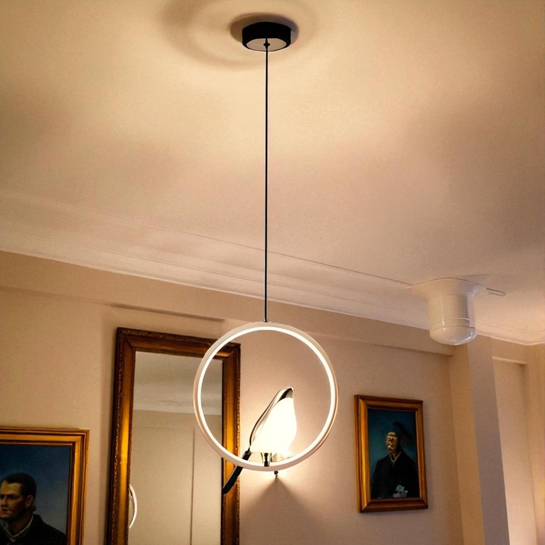 Lámpara De Techo Pájaro De Diseño Moderno | LED