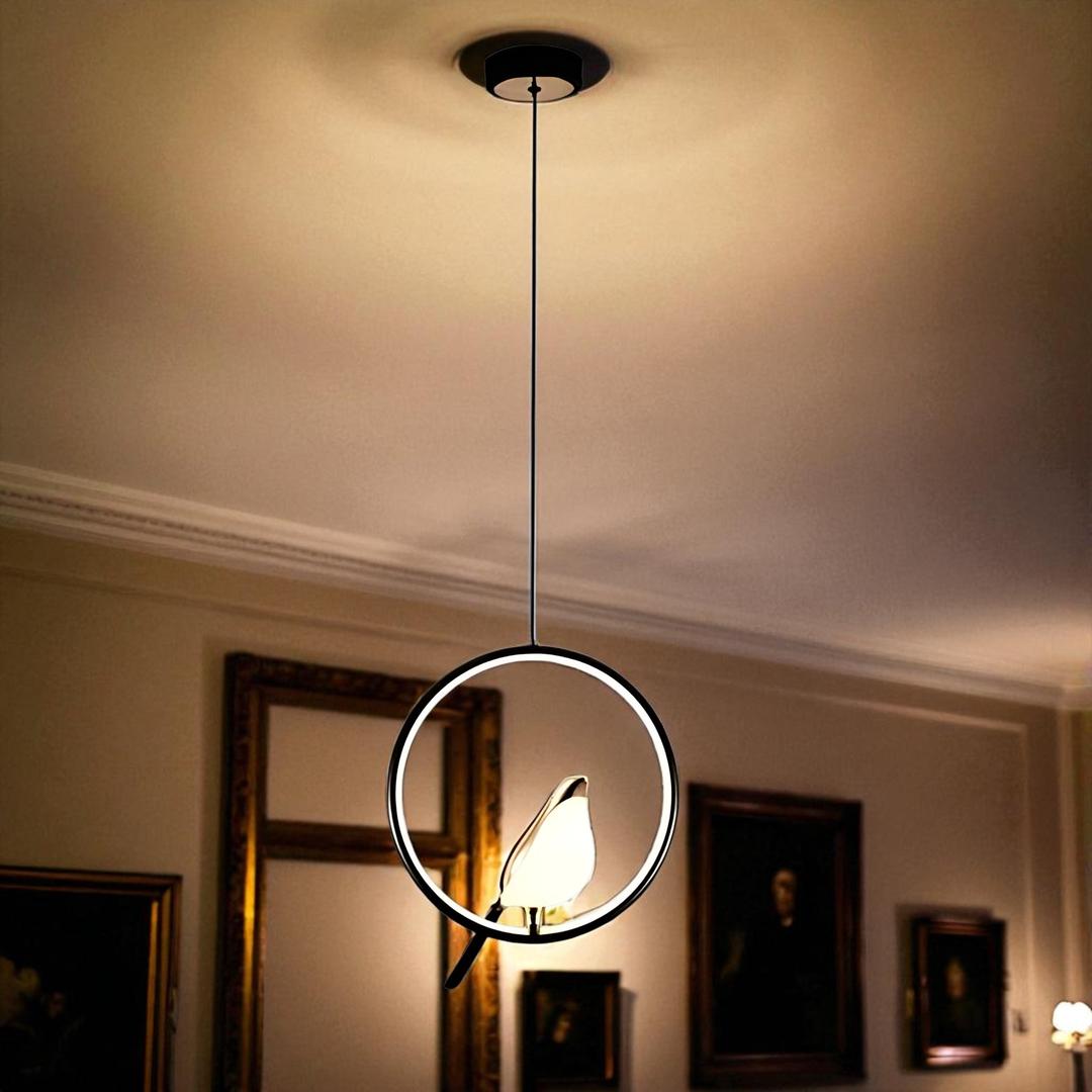 Lámpara De Techo Pájaro De Diseño Moderno | LED