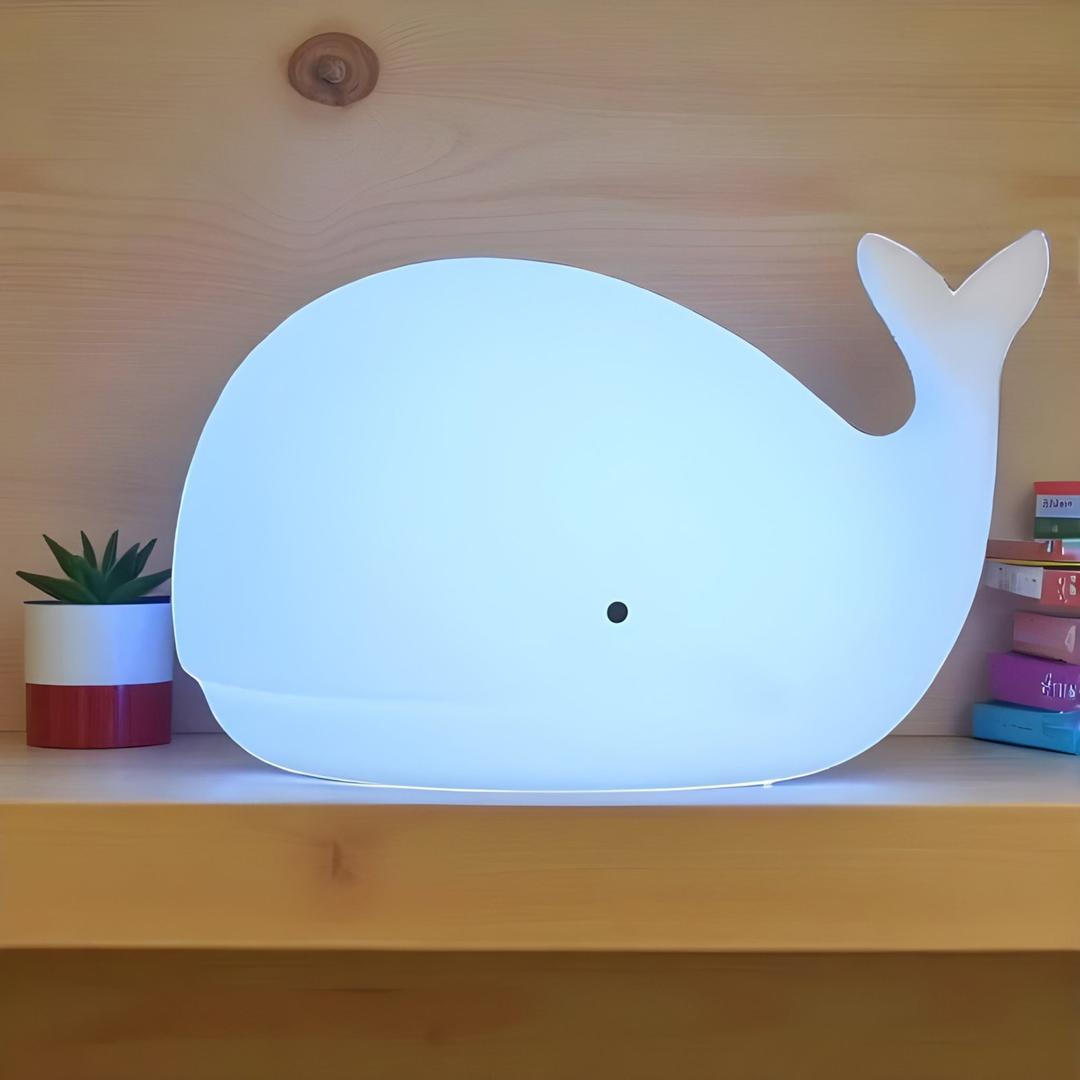 Lámpara Nocturna de Ballena Cambia Color | Moderna