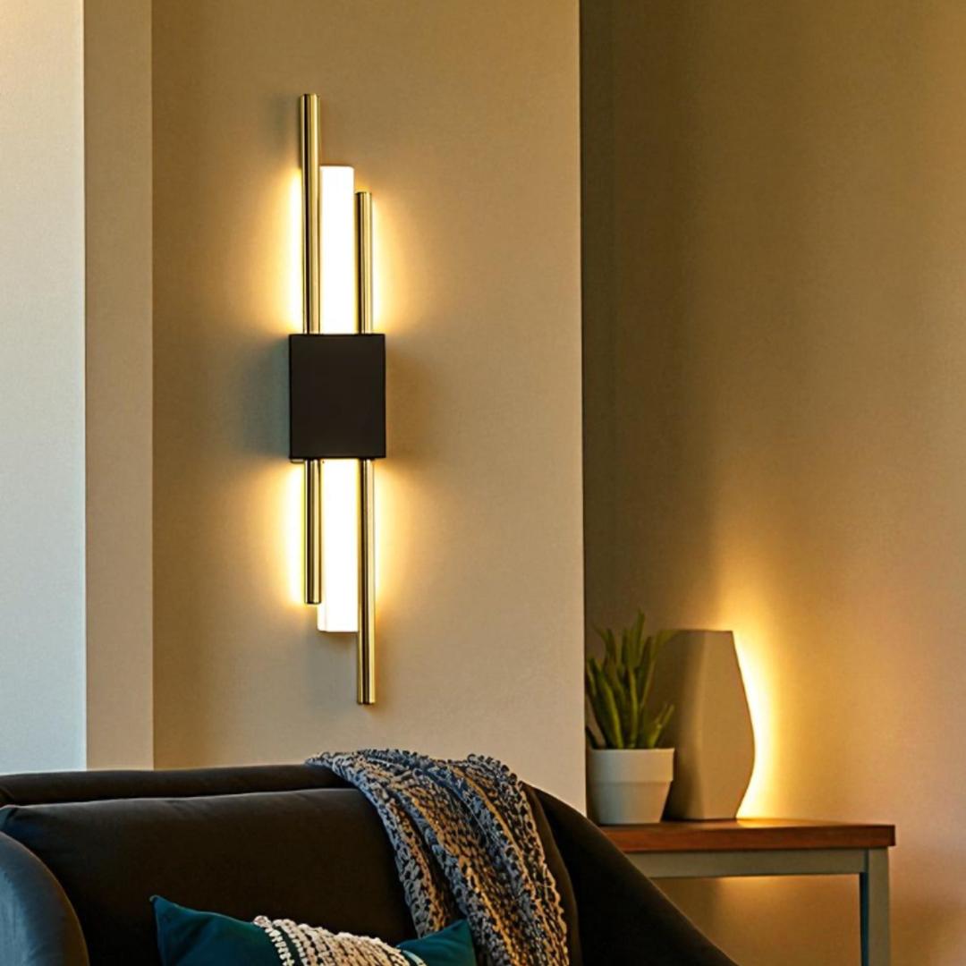 Iron and Acrylic Wall Lamp for Ambient Lighting | For Living Room