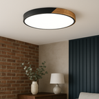 Nordic Wooden Ceiling Lamp | Round Shape