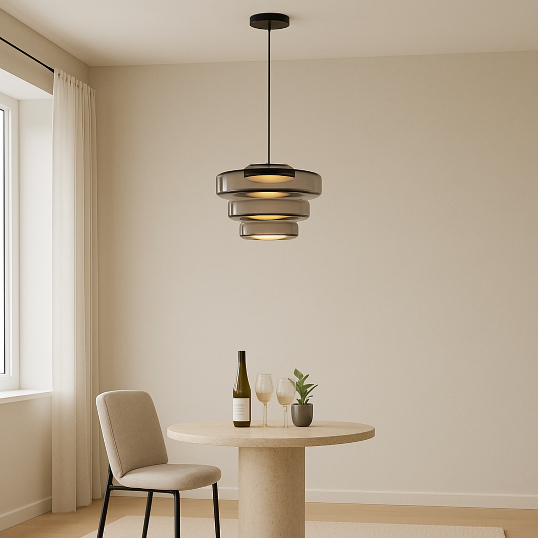 Lámpara Colgante Decorativa De Vidrio | Estilo Bauhaus