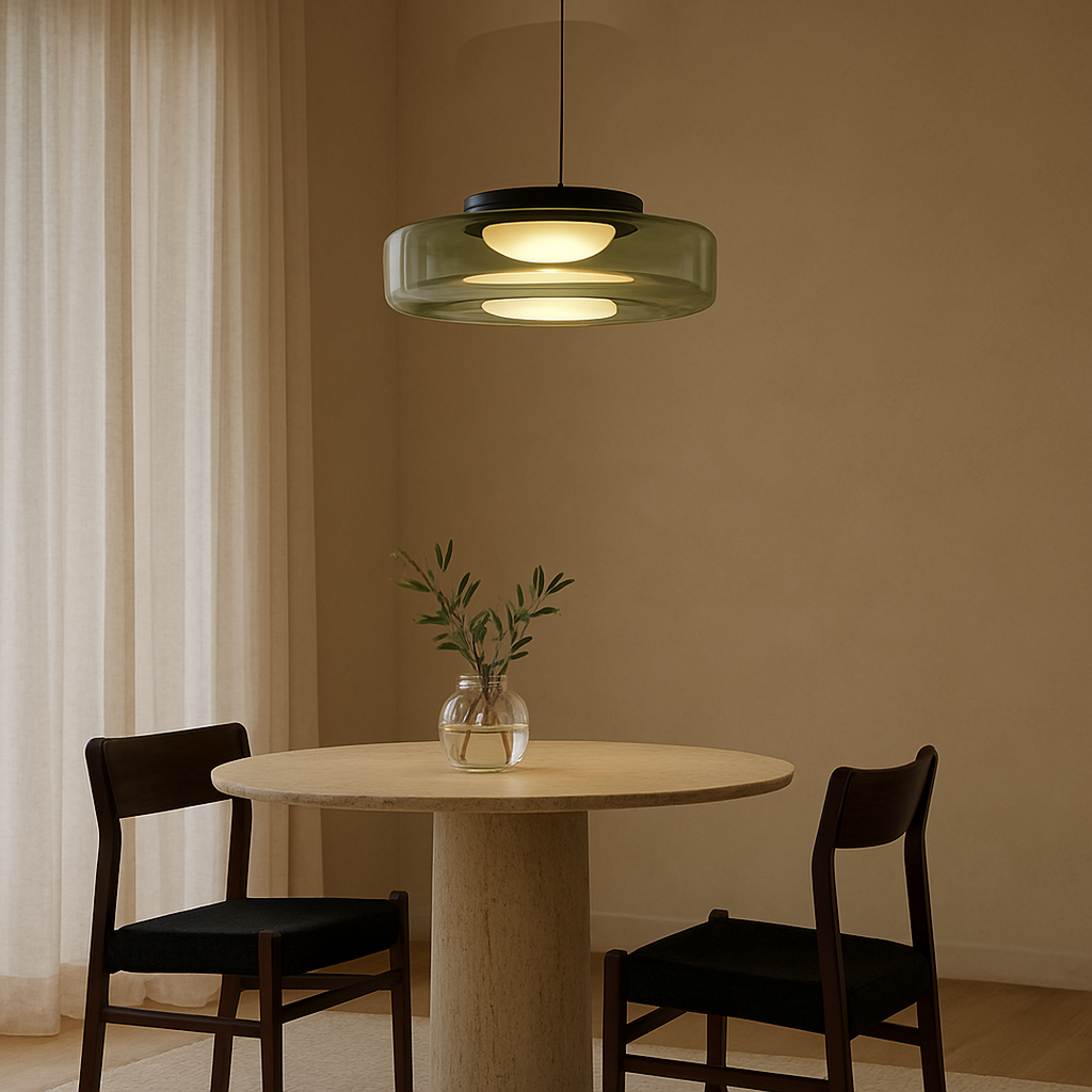 Lámpara Colgante Decorativa De Vidrio | Estilo Bauhaus