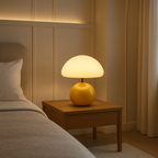 Lámpara De Mesa Crema Estilo Hongo Para Hogar | Estilo Francés