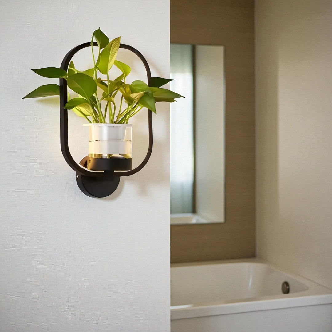 Luz De Pared Con Planta | Diseño Innovador