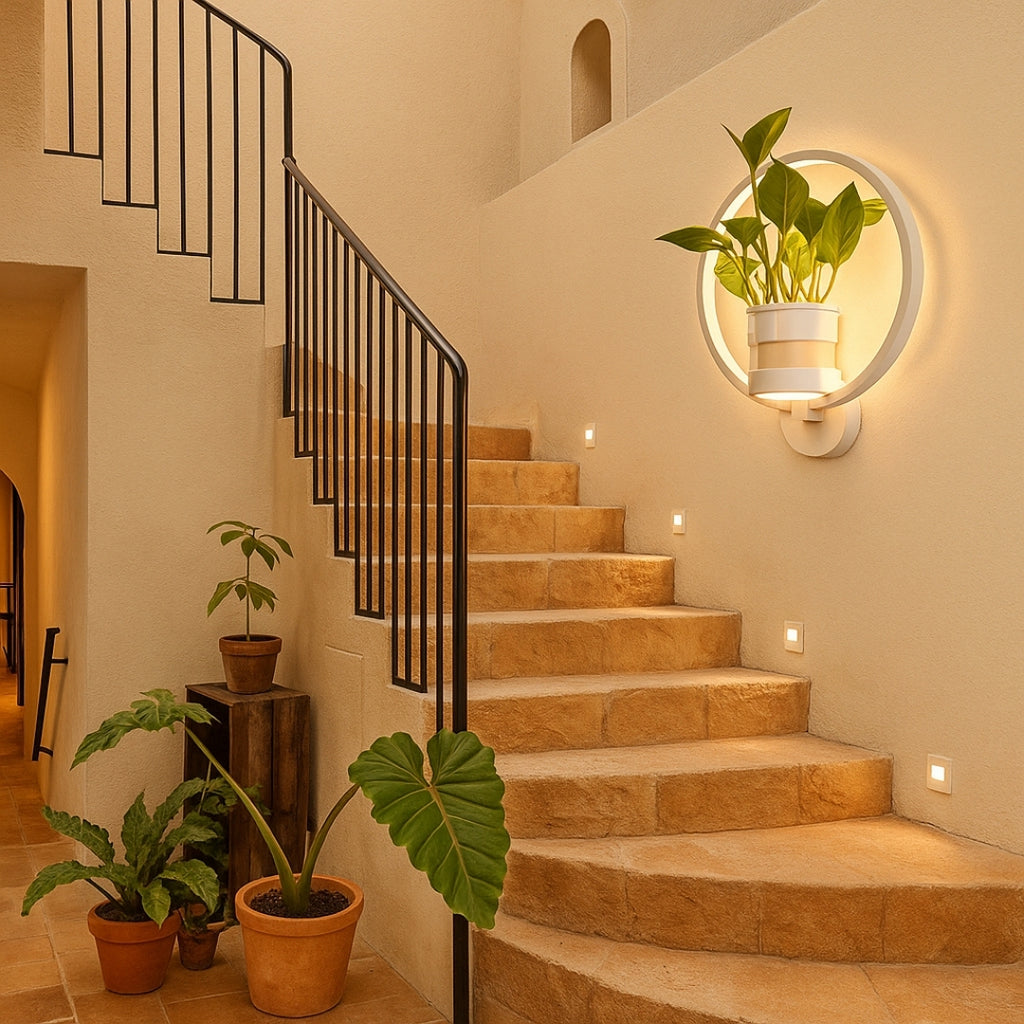 Luz De Pared Con Planta | Diseño Innovador