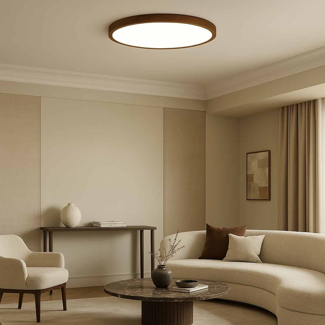 Wooden Ceiling Lamp | Round Shape