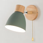 Nordic Hanging Wall Lamp | Wooden Switch
