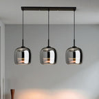 Lámpara Colgante Decorativa De Vidrio Negro | Estilo Nórdico