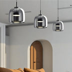 Lámpara Colgante Decorativa De Vidrio Negro | Estilo Nórdico