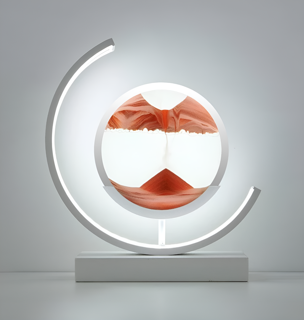 Lámpara Nocturna LED con Arena en Movimiento | Efecto 3D Quicksand