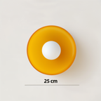 Lámpara de Techo Nórdica de Vidrio | Montaje Semiatinado