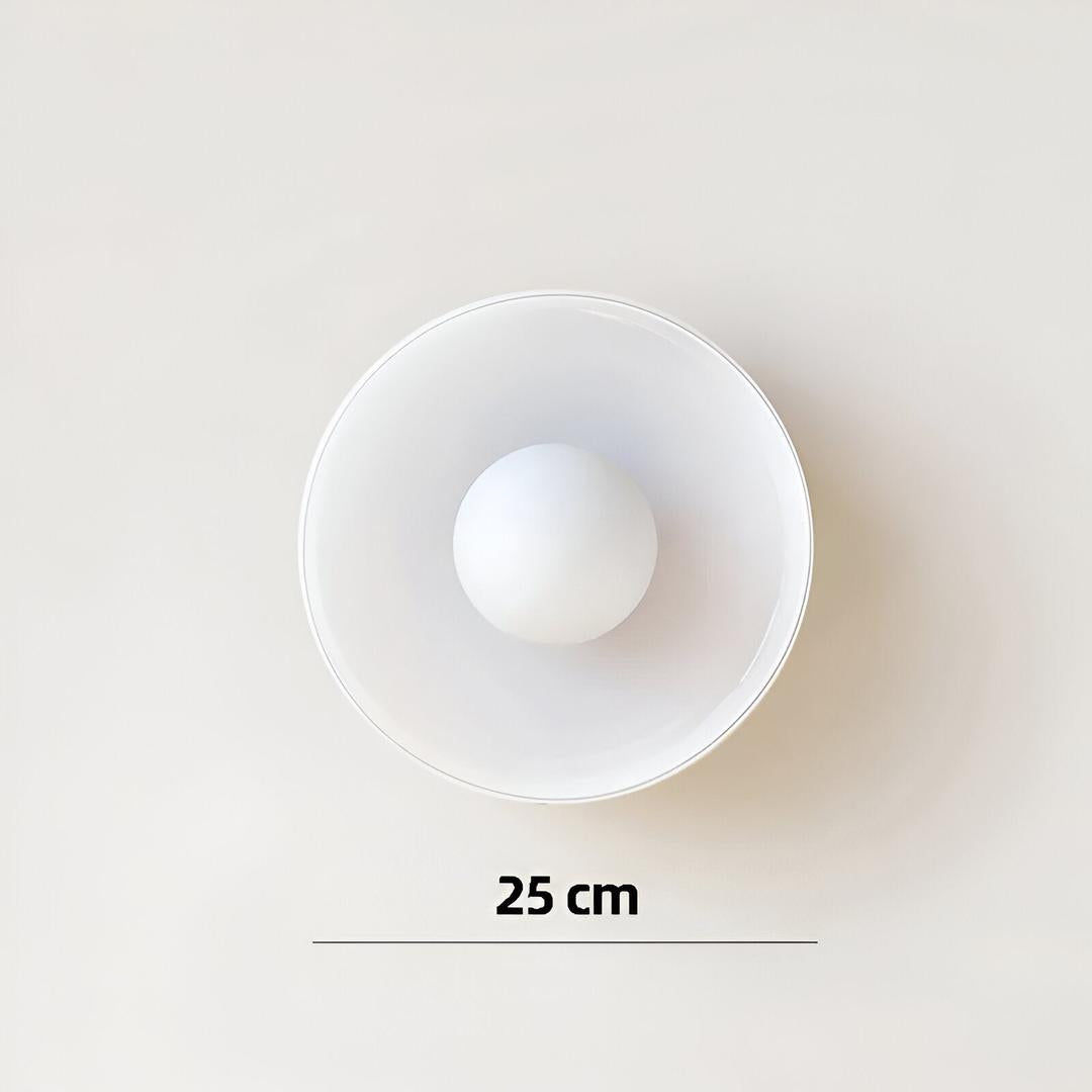 Lámpara de Techo Nórdica de Vidrio | Montaje Semiatinado