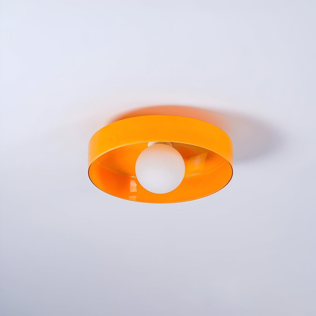 Lámpara de Techo Nórdica de Vidrio | Montaje Semiatinado