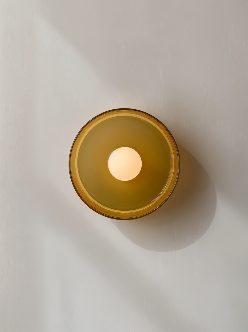 Lámpara de Techo Nórdica de Vidrio | Montaje Semiatinado