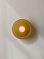 Lámpara de Techo Nórdica de Vidrio | Montaje Semiatinado