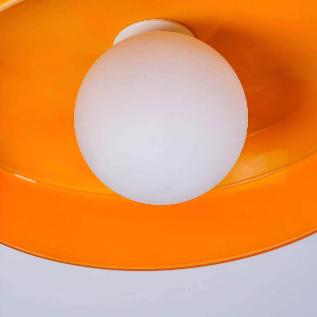 Lámpara de Techo Nórdica de Vidrio | Montaje Semiatinado