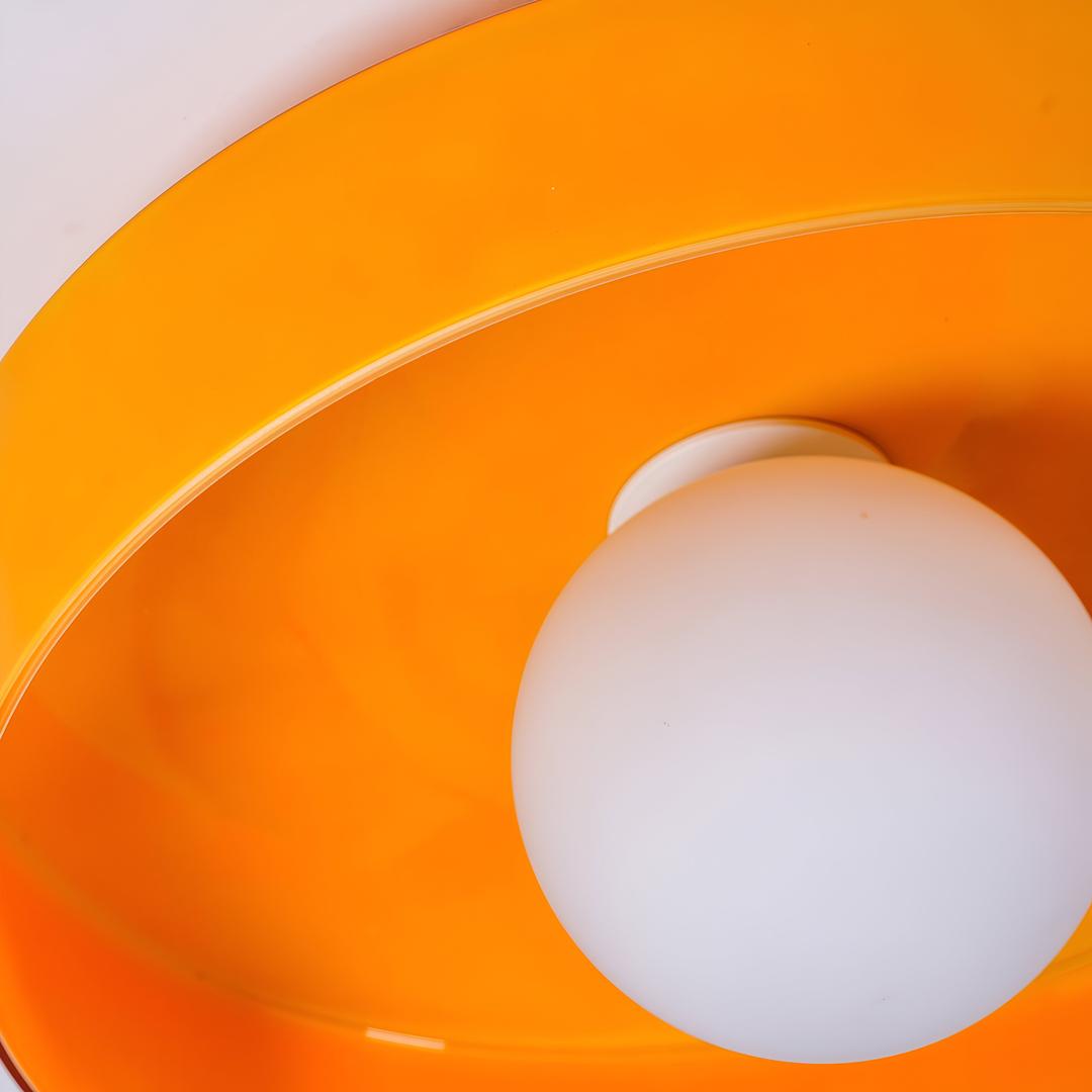 Lámpara de Techo Nórdica de Vidrio | Montaje Semiatinado