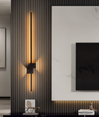 Lámpara de Pared LED Lineal Larga | Color Negro