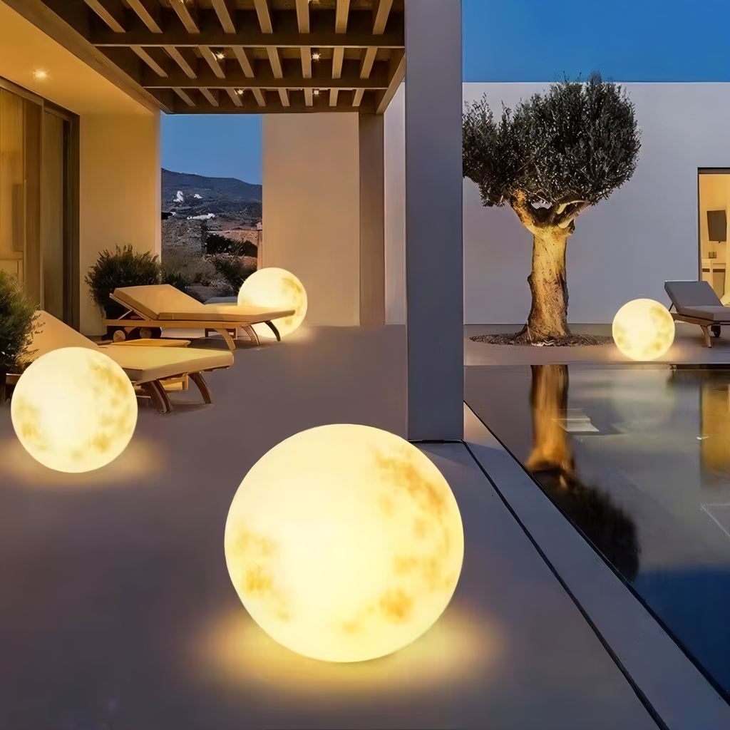 IP65 Moon-Shaped Solar Garden Light | Outdoor Lighting