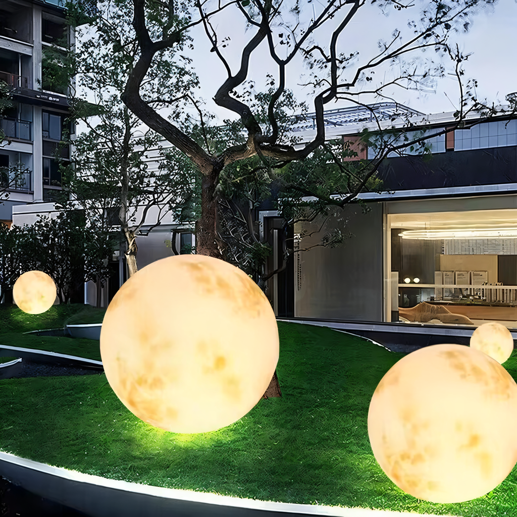 IP65 Moon-Shaped Solar Garden Light | Outdoor Lighting