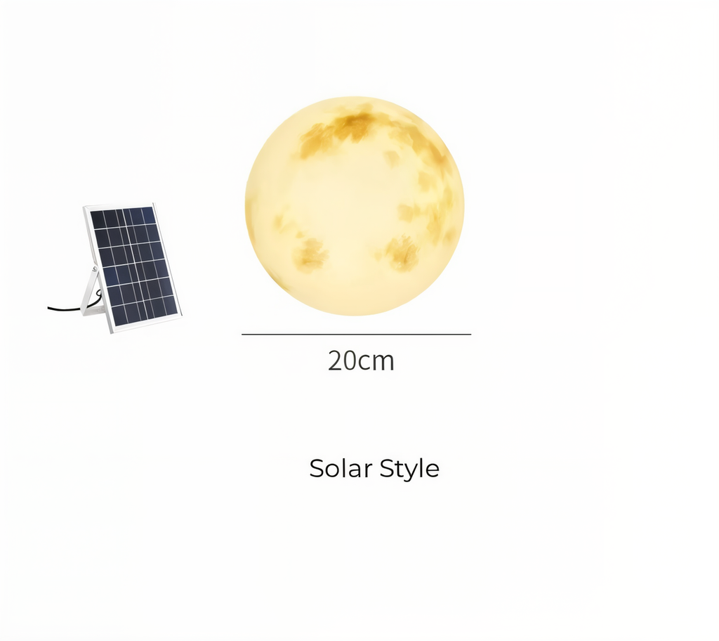 IP65 Moon-Shaped Solar Garden Light | Outdoor Lighting