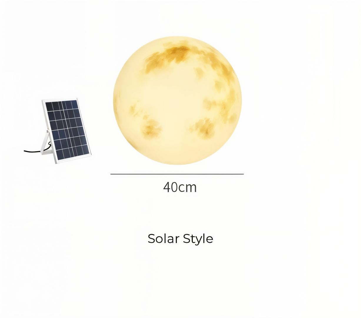 IP65 Moon-Shaped Solar Garden Light | Outdoor Lighting