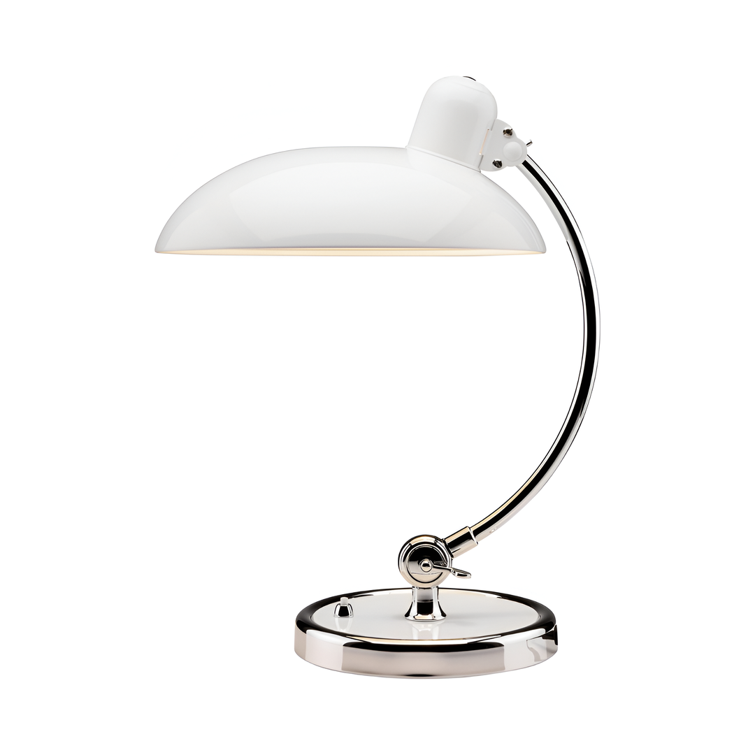 Lámpara de Mesa Regulable con Cúpula de Hierro | Estilo Vintage