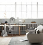 Lámpara de Mesa Regulable con Cúpula de Hierro | Estilo Vintage