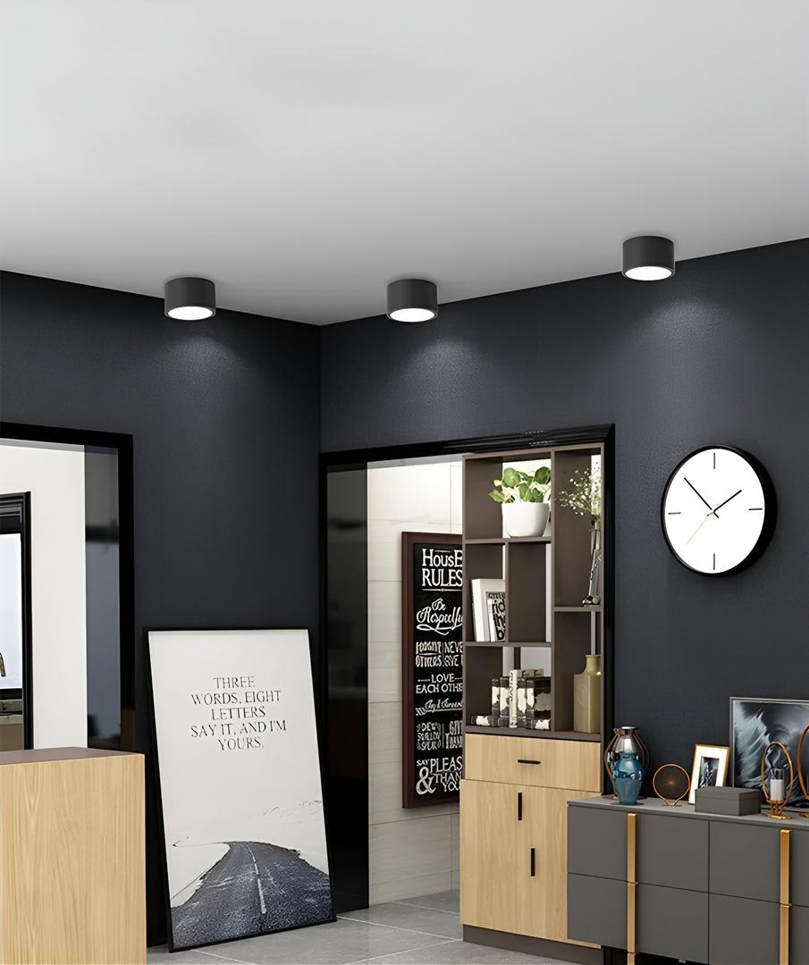 Lámpara de Techo Cilíndrica de Superficie | Estilo Vintage