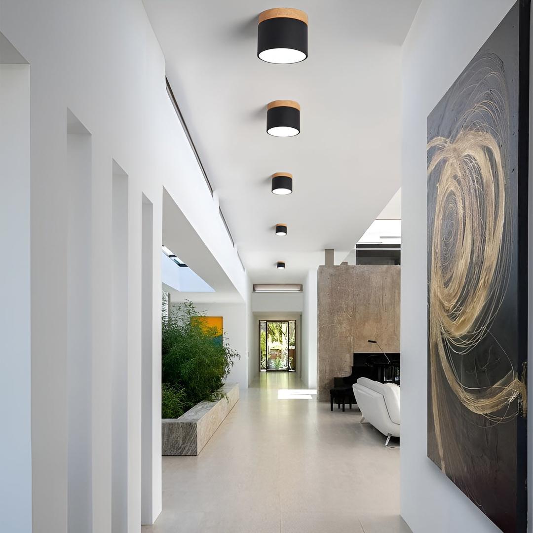 Lámpara de Techo Cilíndrica de Superficie | Estilo Vintage