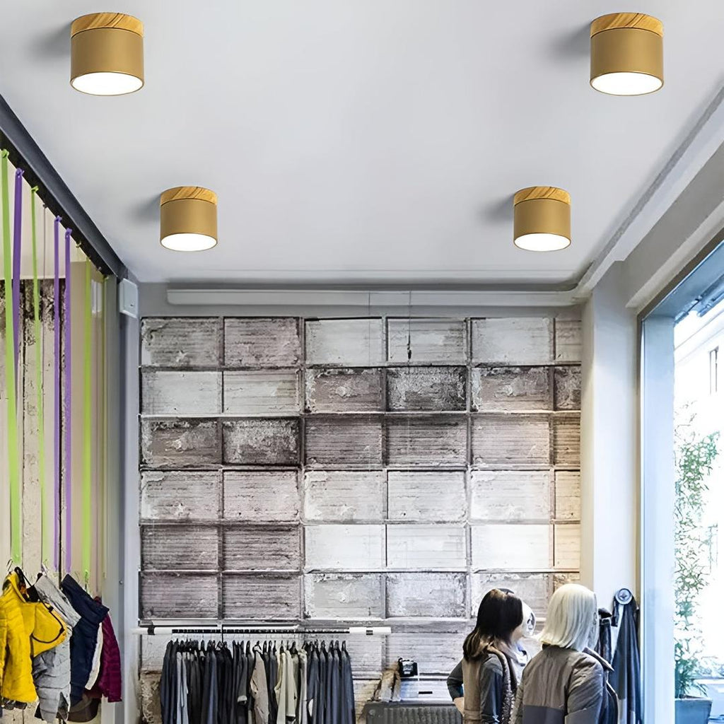 Lámpara de Techo Cilíndrica de Superficie | Estilo Vintage