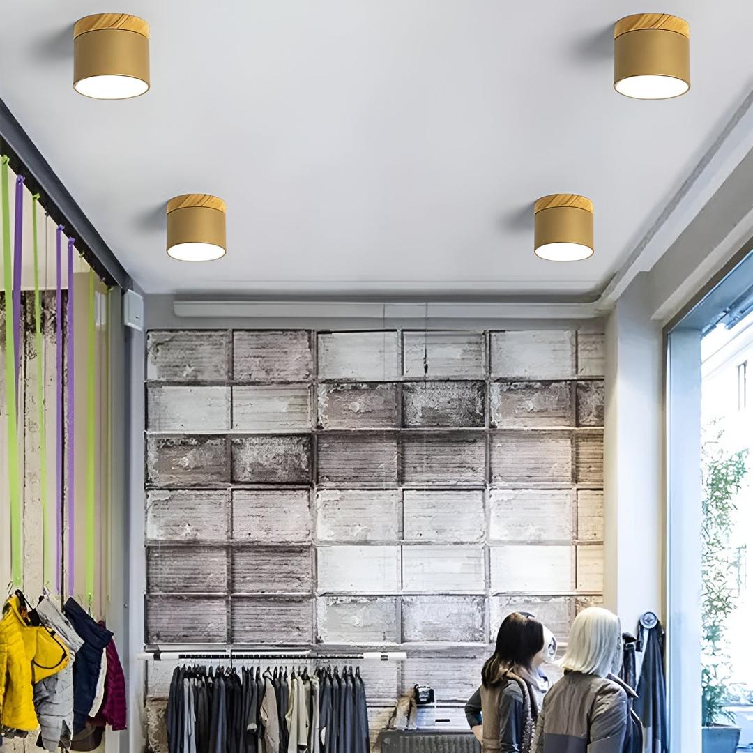 Lámpara de Techo Cilíndrica de Superficie | Estilo Vintage