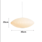 Lámpara Colgante Bubble de Tela | Diseño Moderno