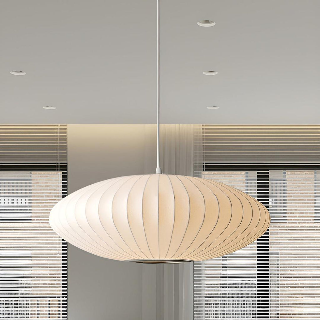 Lámpara Colgante Bubble de Tela | Diseño Moderno