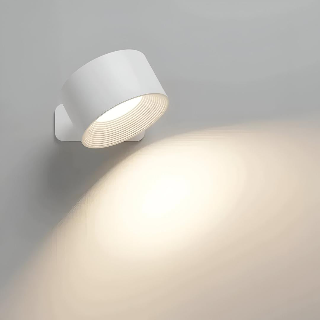 Lámpara de Pared LED Táctil 360° Inalámbrica | Carga USB