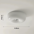 Lámpara de Techo Nórdica de Vidrio | Forma de Donut