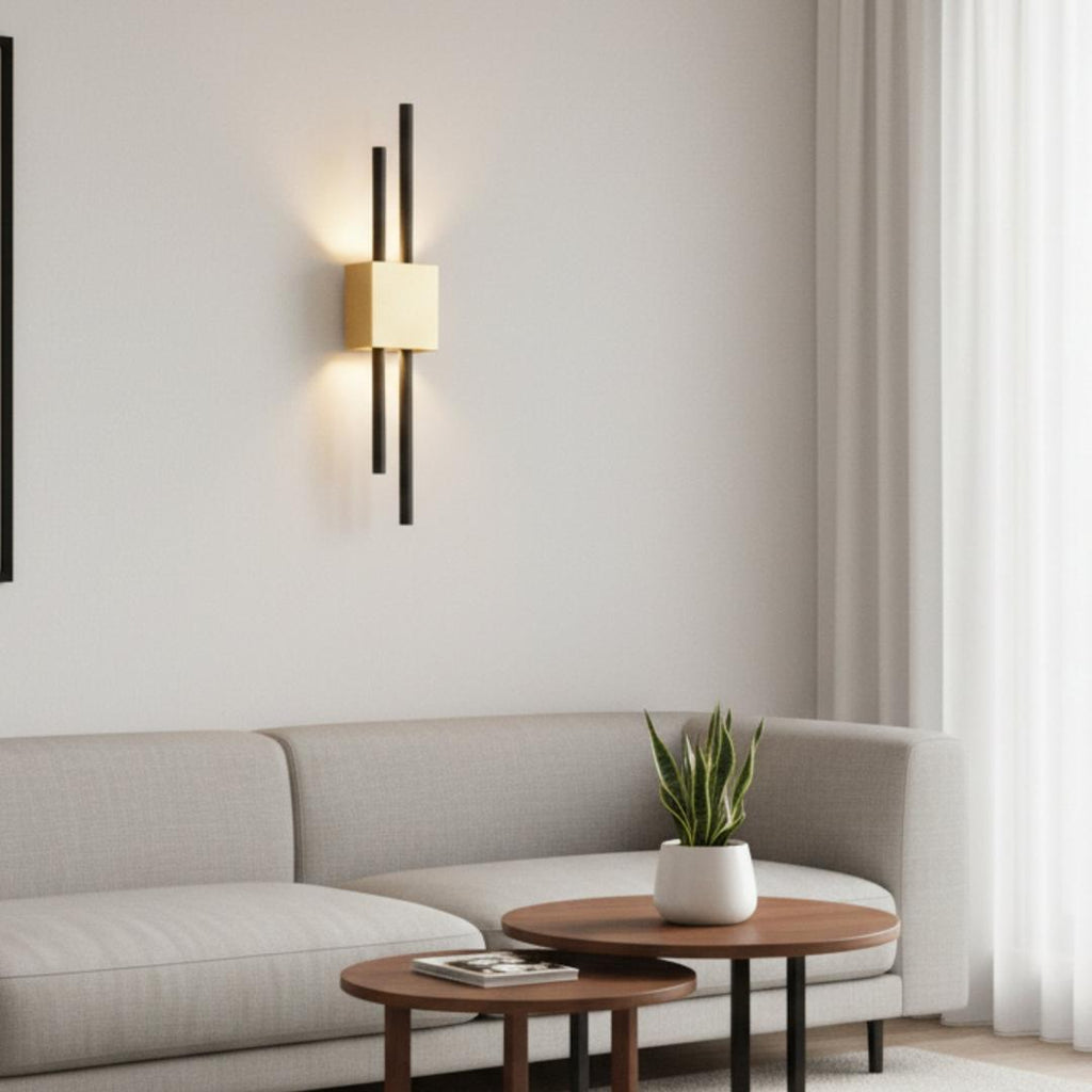 Iron and Acrylic Wall Lamp for Ambient Lighting | For Living Room